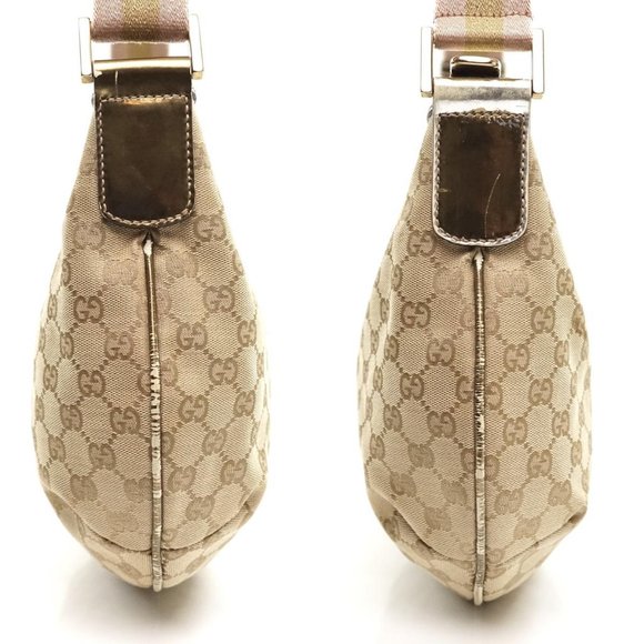 Auth Gucci Gg Beige Gold Jacquard #5546G12 - Picture 13 of 13
